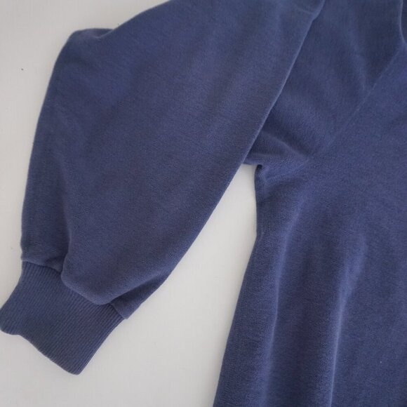 VTG Northern Elements Blue 100% Casual Soft Relaxed Cotton Crewneck Sweater L - Picture 10 of 10